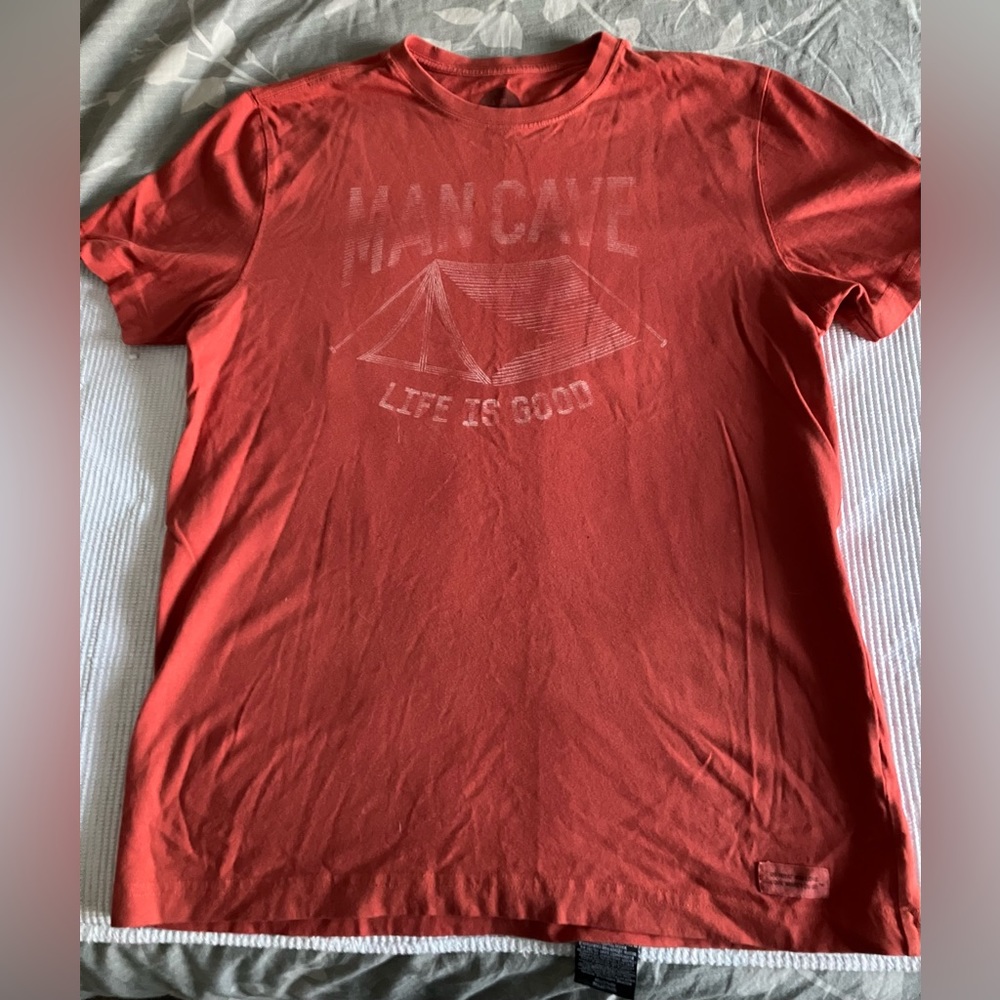 Life is Good. “Man Cave” shirt. Men’s medium. New without tags.